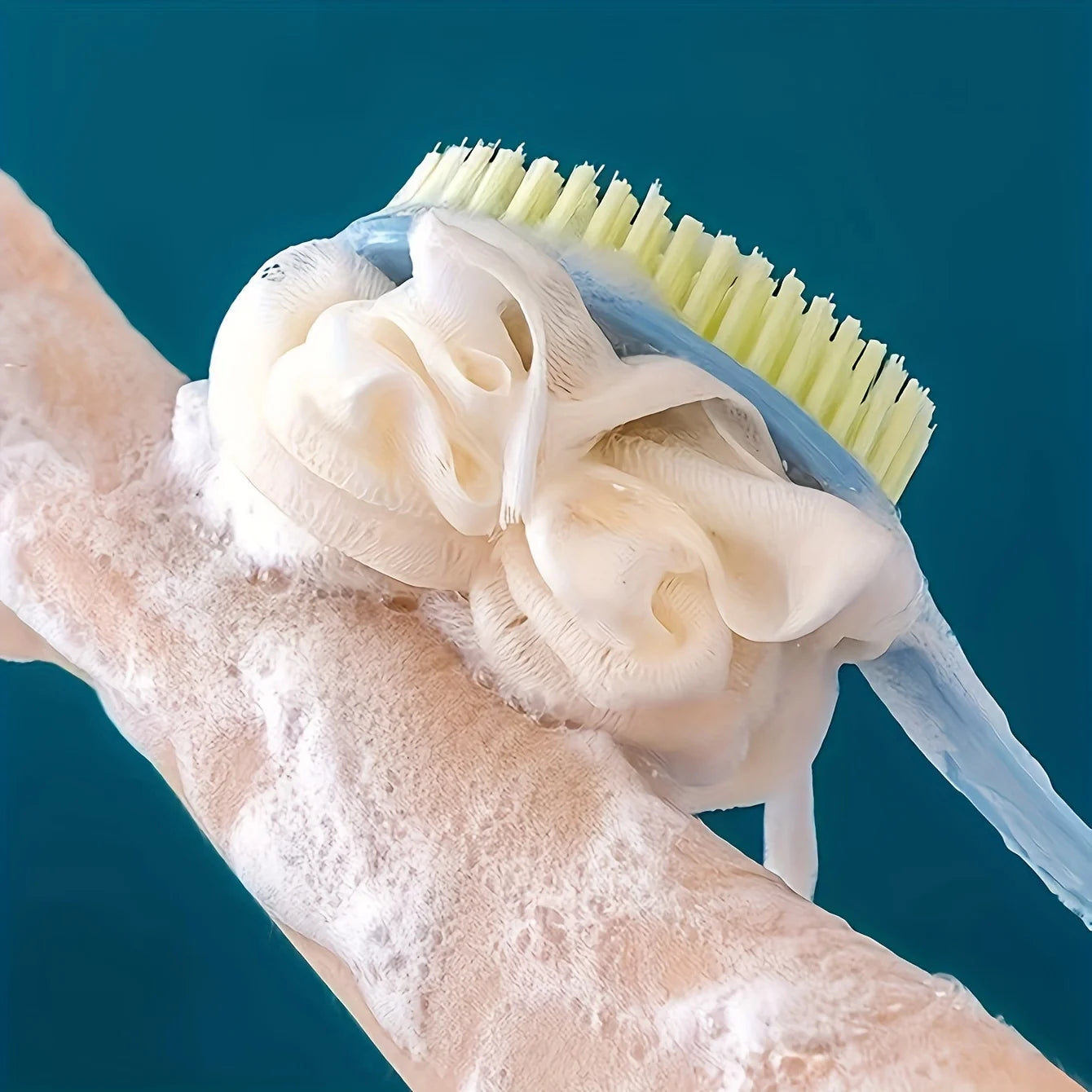 Soft Body Scrubber Shower Exfoliating Scrubs Long Handle Bath Brush Exfoliator Skin Massager Cleaning Brush Bathroom Accessories