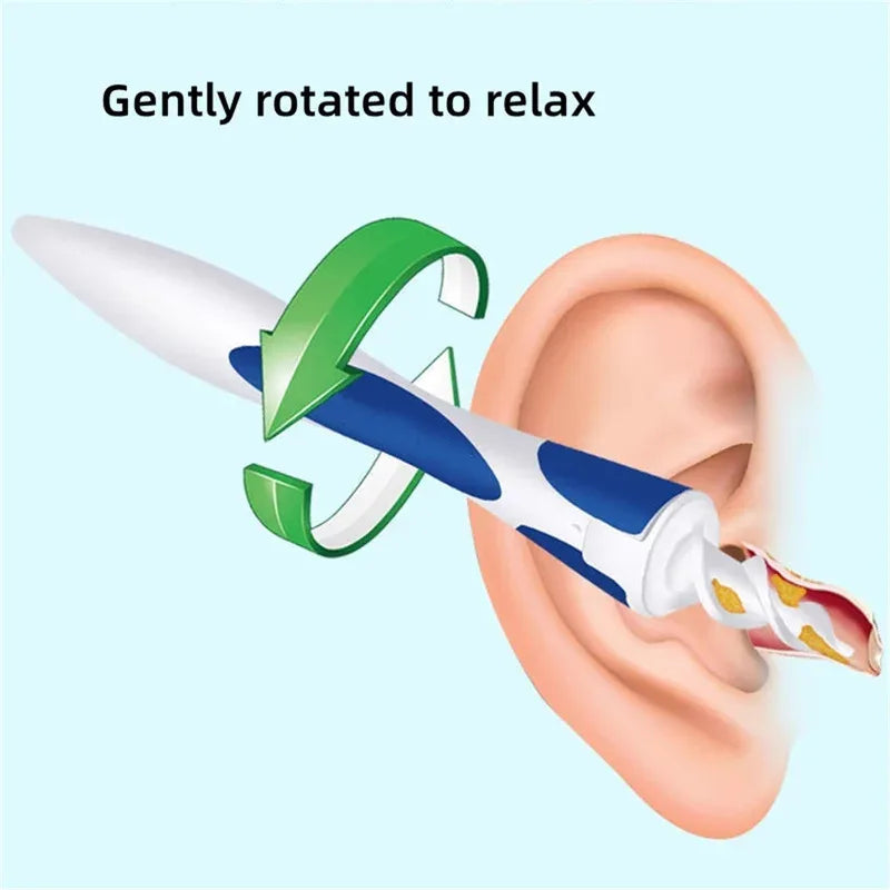 16 pcs Ear Cleaning Tools Tools Ear Scoop Cleaning Ear Wax Silicone Soft Spiral Beauty Care Gadget Portable Personal Hygiene Set