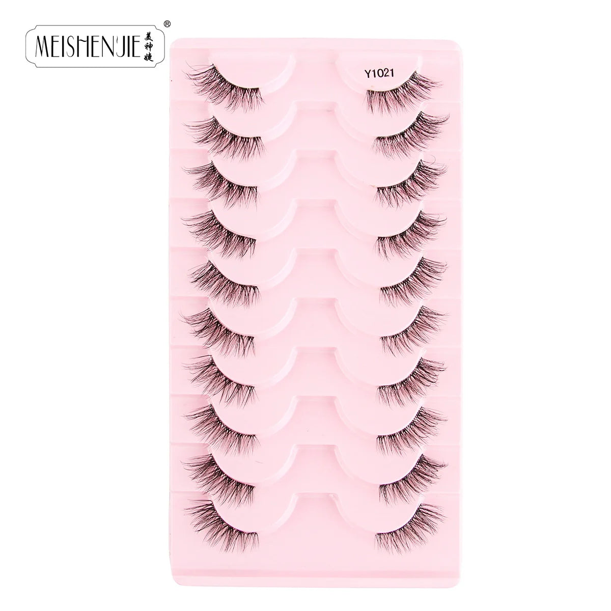 3/10 Pairs Half Lashes Cat Eyelashes Natural Long Handmade 3D Mink Lashes Makeup Tool Reusable Fake Eyelash maquillaje Faux Cils