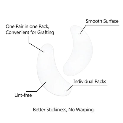 50/100pcs Eye Patches Eyelash Extension Under Eye Pads Makeup Eyelash Patches Tip Stickers Pads For Eyelash Extension Makeup