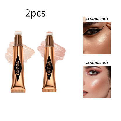 YOUNG VISION air cushion, powder blusher, high gloss stick, makeup liquid, rouge, 6 colors optional