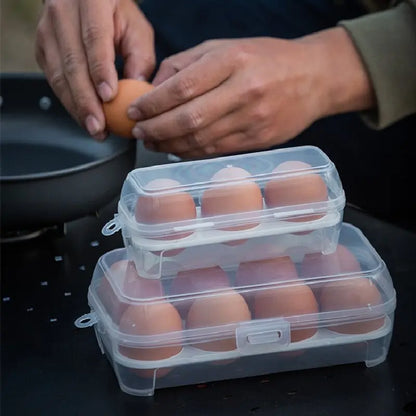 3/4/8 Travel Anti Drop Outdoor Egg Storage PP Box Portable Camping Shatter Egg Tray, Makeup Egg Storage Plastic Dustproof Box