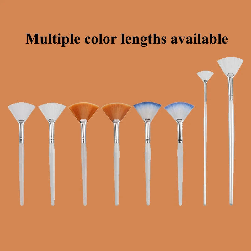 Practical Facial Brushes Fan Makeup Brushes Portable Mask Brush Cosmetic Tools for Women Flexible Facial Soft Mask Applicator