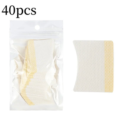 40/200Pcs Disposable Cotton Eyelashes Patch Sticker For Removing Eyelashes Under Eye Paper Patches Cleaning Tool Makeup Supplies