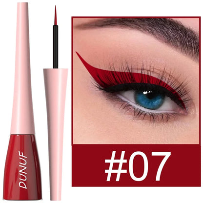 18 Colors Matte Colorful Liquid Eyeliner Pencil Waterproof Lasting Makeup Liquid Eye Liner Blue Green Yellow Eyes Cosmetics Pen