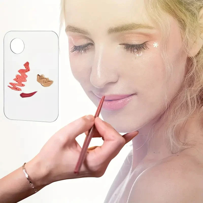 Transparent Acrylic Palette Tool Makeup Palette Liquid Foundation Eye Shadow Mixing Cream Manual Cosmetic Beauty Makeup Mixer