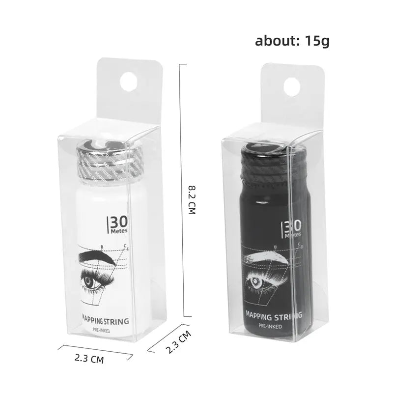 30m Microblading Pre-Inked Mapping String Eyebrow Makeup Dyingliner Thread Borw Permanent Positioning Measurement Tattoo Tools