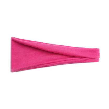 Women Solid Color Wide Elastic Headband Adjustable Cotton Sport Yoga Hair Band Fashion Turban Makeup Hair Hoop Hair Accessories