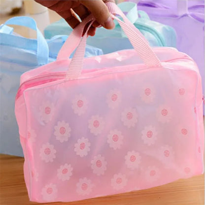 PVC Travel Transparent Makeup Cases Toiletries Storage Bag Box Luggage Towel Suitcase Pouch Zipper Cosmetic Organizer Bags