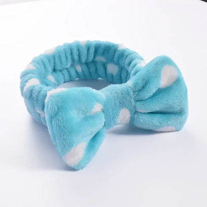 Women Makeup Coral Fleece Headband Wash Face Soft Hair Holder Elastic Top Knot Hairbands Girl Headwear Hair Accessories