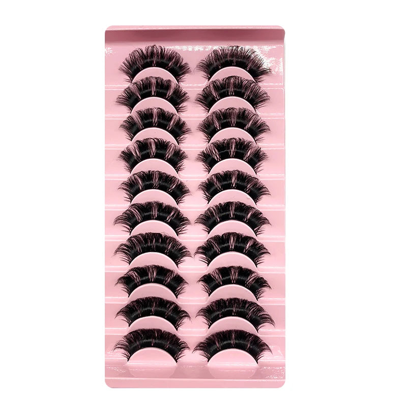 2/10Pairs 3D Mink Lashes russian strip lash Dramatic False Eyelashes Faux Cils Makeup Wholesale Fake Eyelash Extension maquiagem