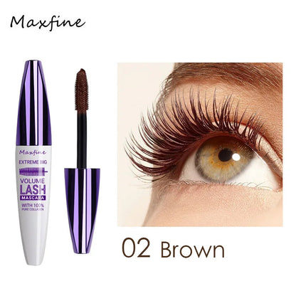 Colorful Eyelash Mascara 5D Silk Fiber Volume Curling Lengthening EyeLashes Extension Purple Blue White Waterproof Eye Makeup