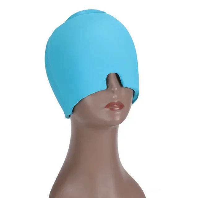 Migraine Gel Cold Ice Head Wrap Pack Headache Relief Hat Compress Face Mask Sleep Tool For Sinus Stress Tension