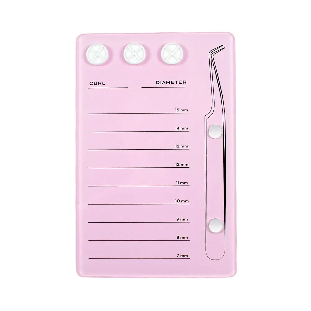 Wholesale 1Pcs Eyelash Holder Eyelash Extension Glue Pallet Acrylic Board for Lashes False Eyelashes Pad Lash Makeup Tools