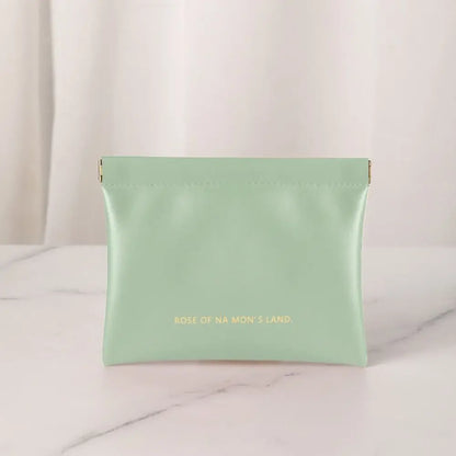Fashion Simple Lipstick Makeup Bag Portable Mini Cosmetic Organizer Pouch PU Travel Jewelry Handbag Key Small Bags Storage Bag