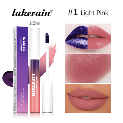 3Colors Blading Lip Gloss Peel and Stick Set Long-lasting Waterproof Pink Lip Gloss Transfer Resistant Natural Lip Cosmetics